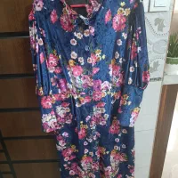 مانتو مخمل کوبیده در حد نو