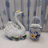 کشکول بزرگ  چینی سرمه ای لیلی و مجنون و گل پنبه|ظروف سرو و پذیرایی|تهران, امیرآباد|دیوار