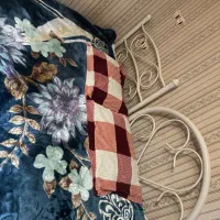 1 عدد تخت خواب فلزی یک نفره|تخت و سرویس خواب|آستانه اشرفیه, |دیوار