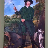 تابلو نقاشی رنگ روغن طرح شکار