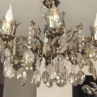 لوستر برنجی 6شاخه