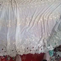 پرده حریر باگلهای طلایی|پرده، رانر، رومیزی|مشهد, طرق|دیوار