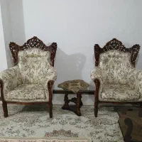 مبل ۷ نفره کاملا سالم و تمیز|مبلمان خانگی و میز عسلی|شریف‌آباد, |دیوار