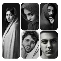 سفارش طراحی چهره. بهترین کادو برای تمام مناسبت ها|تابلو، نقاشی، عکس|تبریز, |دیوار