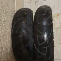 یک جفت لاستیک زیر صفری نو موتور اسکوتری ایران یاسا