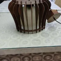 لوستر چوبی تک شاخه|لوستر و چراغ آویز|اصفهان, کوی ولی عصر|دیوار