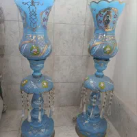 دو عدد لاله آبی رنک
