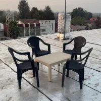 میز و صندلی پلاستیکی تاشو کافه و رستوران و باغی|میز و صندلی غذاخوری|رشت, استادسرا|دیوار
