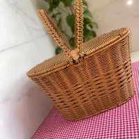 سبد پیکنیک حصیری