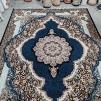 یک تخته فرش 9متری سلطان مدرن سورمه ای|فرش|قم, نیروگاه|دیوار