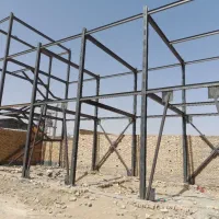 اجرای اسکلت فلزی سازه نگهبان برش کاری و وال پست