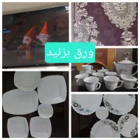 فرش ۶ متری، بخاری،مبل،قابلمه و ظروف آشپزخانه