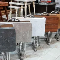 میز عسلی چمدانی پایه استیل