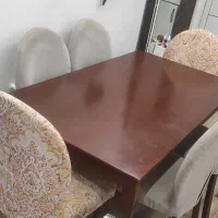 میز ناهارخوری چوبی ۶ نفره