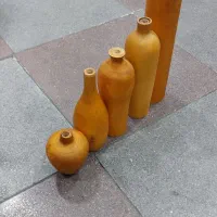 گلدان چوبی دکوراتیو