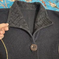 مانتو بافت مشکی سایز ۴۴