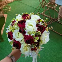 دسته گل عروس|گل مصنوعی|الوند, |دیوار