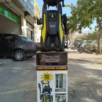 کارواش استریم چرخدار مجهز به کفپاش و شلنگجمعکن