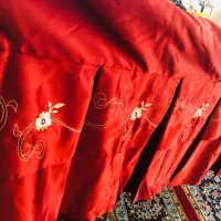 روتختی دو نفره ساتن گل دوزی شده