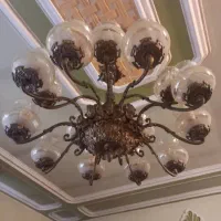 لوستر برنزی ۱۶ شعله