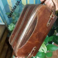 کیفدستی مردانه مدل شاهپسند چرمطبیعی دستدوز برندS&T