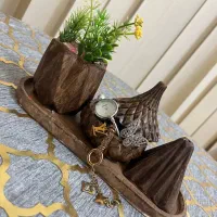 سنگ مصنوعی ست‌زیورالات طرح چوب