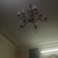 میز برنز لوستر ۵شاخه برنز اصل سنگین درحد نو|لوستر و چراغ آویز|کرج, اکبرآباد|دیوار