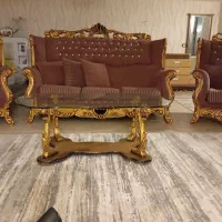 مبل راحتی استیل همراه شزلون و ناهار خوری|مبلمان خانگی و میز عسلی|ری, اقدسیه|دیوار