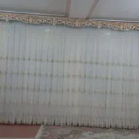 پرده وزیر پرده وکتیبه و۲چوب پرده|پرده، رانر، رومیزی|میانه, |دیوار