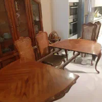 میز نهار،خوری و صندلی و بوفه چوب بلوط آنتیک خارجی|میز و صندلی غذاخوری|تهران, امانیه|دیوار