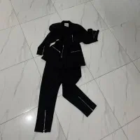 (مانتو) ست کت و شلوار مشکی زنانه برند لوسیفر