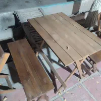 میز و نیمکت و صندلی دونفره چهارنفره