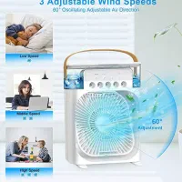 پنکه مه پاش رومیزی Air Cooler Fan|پنکه و تصفیه‌کنندهٔ هوا|مشهد, احمدآباد|دیوار