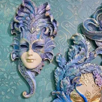 دو عدد دکوری پتینه بالماسکه