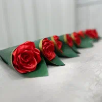 گل تک شاخه جاودان روبانی