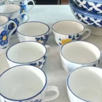 گل پنبه فنجان قوری