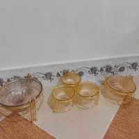 ظروف پذیرایی پایه طلایی