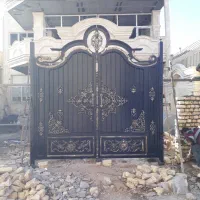 درب فرفورژه.درب باغ.درب حیاط.درب اهنی|مصالح و تجهیزات ساختمان|خمینیشهر, |دیوار