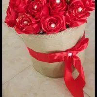 گل رز روبانی شیک مناسب هدیه  ماندگاری زیاد|گل مصنوعی|تهران, پونک|دیوار