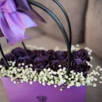 ساخت باکس گل کادویی و دسته‌گل خاص و شیک مناسب هدیه|گل مصنوعی|لار, |دیوار