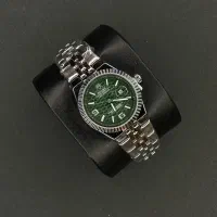 رولکس زنانه نقره ای صفحه سبز