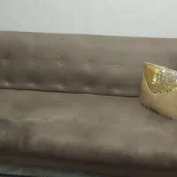 مبل راحتی هشت نفره پایه طلایی