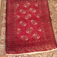 قالیچه و پادری دست بافت ۱۸۰ در ۱۱۰ و پادری ۹۰ در۶۵|فرش|ورامین, ورامین|دیوار