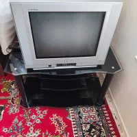 میز تلویزیون شیشه ای مشکی