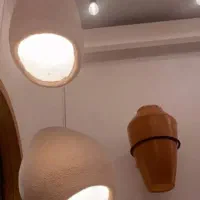 لوستر راگبل و قاب آینه پاپیه ماشه|لوستر و چراغ آویز|رزن, |دیوار