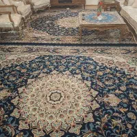 3 عدد فرش سرمه ای رنگ ۱۲ متری سیمین دلیجان700شانه