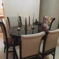 ست میز غذا خوری و مبل و بوفه