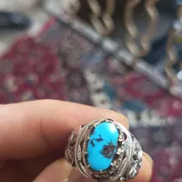 انگشتر فیروزه نیشابور با انگشتر یاقوت استار|جواهرات|مشهد, کارگران|دیوار