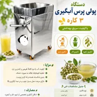 دستگاه آب انار، آبغوره و آبلیمو گیری صنعتی / ۳کاره