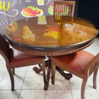 میز و صندلی تمام چوب